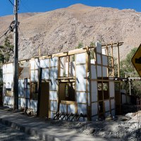 Hausbau an der D-485 bei Paihuano, Chile