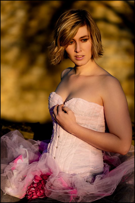 Sonnenuntergang an der Ruine